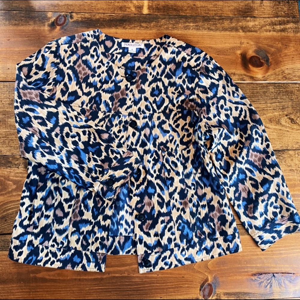 Pendleton Silk Cheetah Jacket - image 1